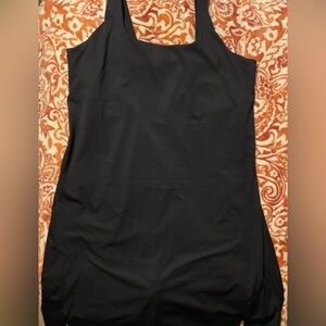 Black athletic dress with built in shorts